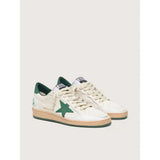 White nappa with green star and heel tab